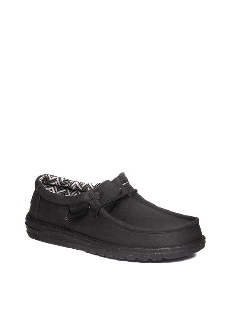 Black wally sneaker HEY DUDE | 40700WALLY-060